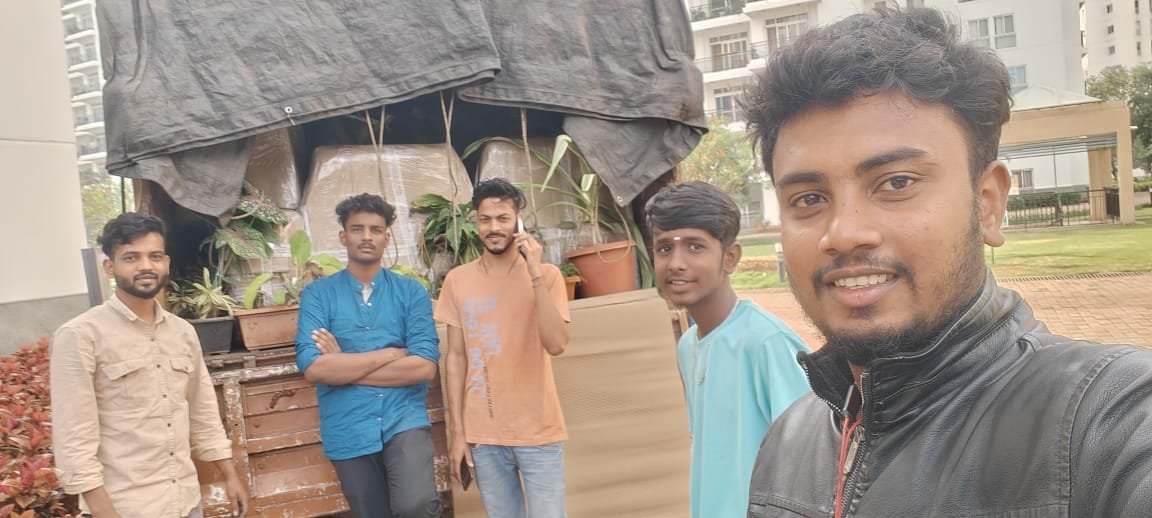 Moving team at residential complex Attibele Bengaluru